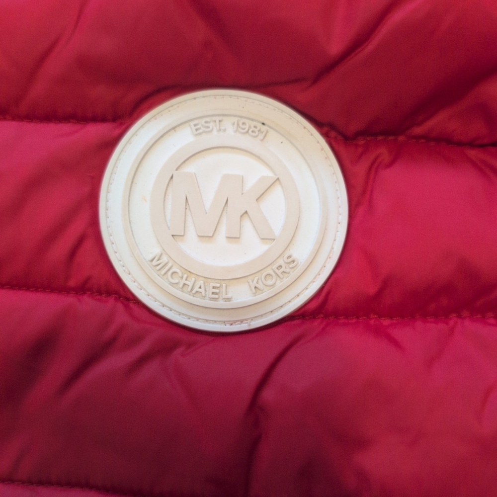 Michael Kors Red Quilted Vest - Picture 4 of 5